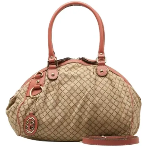 Pre-owned Handbags, female, , Size: ONE SIZE Pre-owned Canvas gucci-bags - Gucci Vintage - Modalova