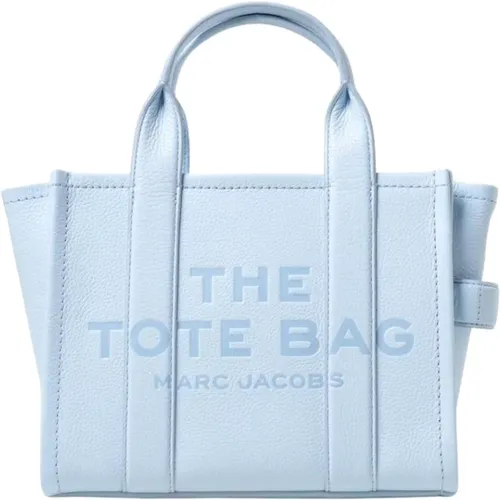 Tote Bags, female, , Size: ONE SIZE Pink Embossed Logo Tote Bag - Marc Jacobs - Modalova