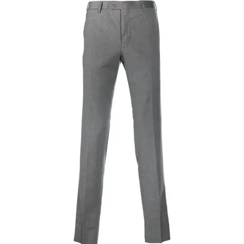 Slim Fit Wool Trousers Grey , male, Sizes: L, 2XL, S - PT Torino - Modalova