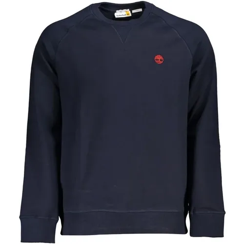 Blauer Klassischer Pullover mit Rundhalsausschnitt , Herren, Größe: XL - Timberland - Modalova