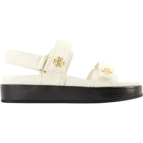 Kira Sport Sandalen - Leder - New Ivory , Damen, Größe: 35 1/2 EU - TORY BURCH - Modalova