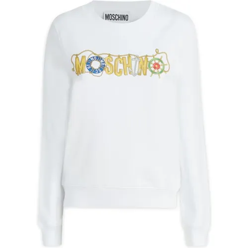 Sweatshirts, female, , Size: 2XS Trendy Sweatshirt Collection - Moschino - Modalova