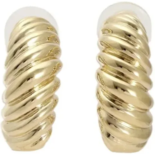 Pre-owned Gold earrings , female, Sizes: ONE SIZE - Cartier Vintage - Modalova