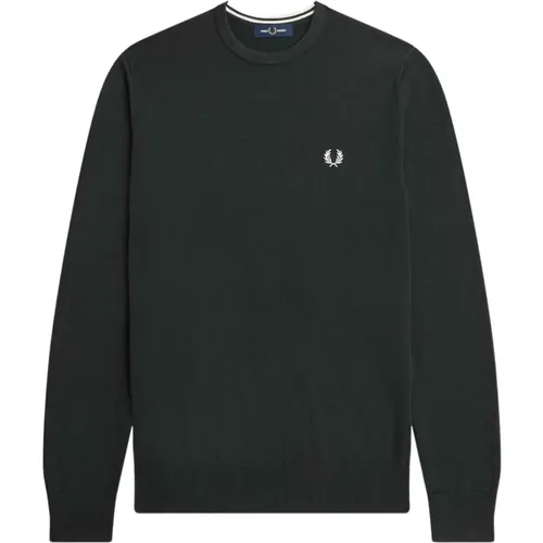 Sweatshirts, male, , Size: 2XL Sporty Merino Wool Sweaters - Fred Perry - Modalova