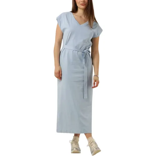 Elegantes V-Ausschnitt Midi Kleid , Damen, Größe: M - Selected Femme - Modalova