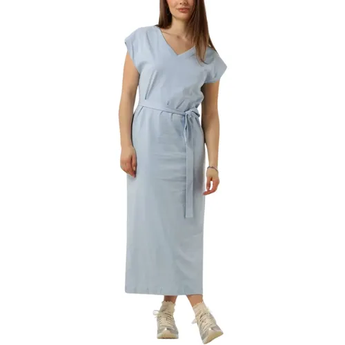 Elegantes V-Ausschnitt Midi Kleid , Damen, Größe: S - Selected Femme - Modalova