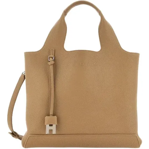 Handbags, female, , Size: ONE SIZE Leather Tote Bag - Hogan - Modalova