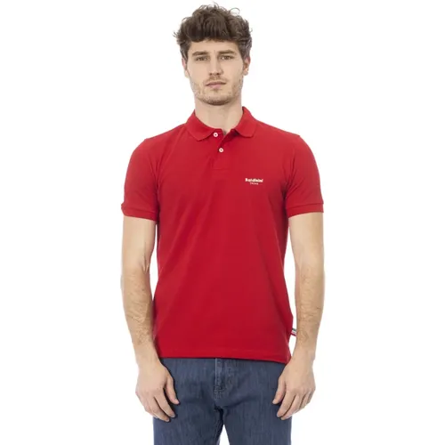 Besticktes Poloshirt - Kurzarm , Herren, Größe: 4XL - Baldinini - Modalova