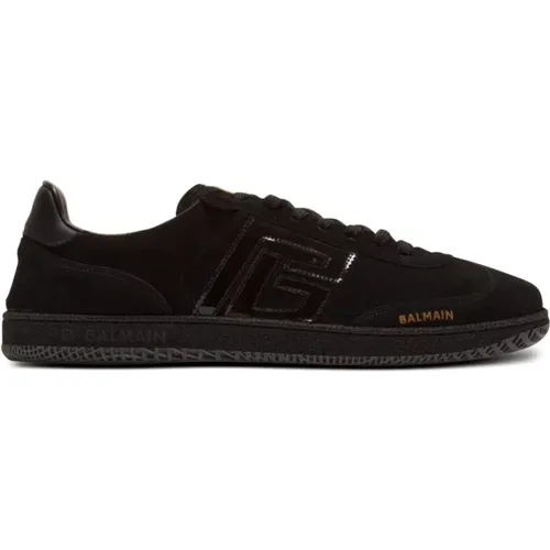 Schwarze Sneakers für Männer , Herren, Größe: 43 EU - Balmain - Modalova