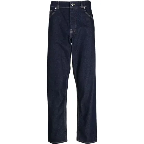 Indigo Denim Tapered Jeans , Herren, Größe: W32 - Maison Kitsuné - Modalova