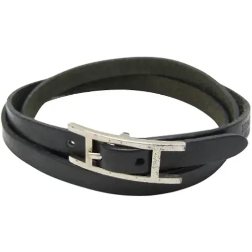 Pre-owned Jewellery, female, , Size: ONE SIZE Pre-owned Leather bracelets - Hermès Vintage - Modalova