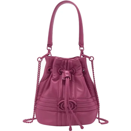 Quilted Bucket Bag Camelia Style , female, Sizes: ONE SIZE - La Carrie - Modalova