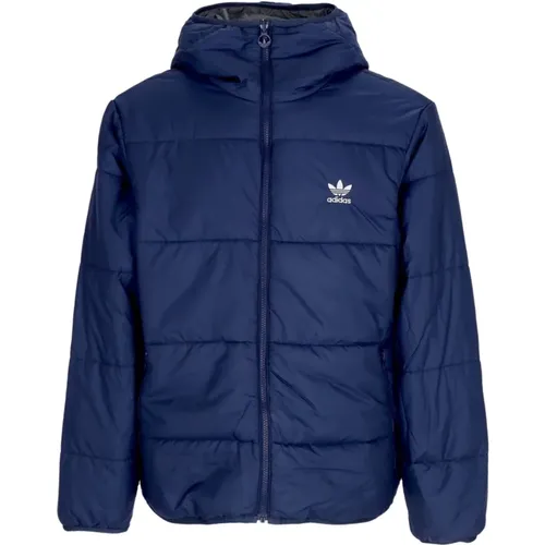 Winter Jackets, male, , Size: XL Reversible Down Jacket Night Indigo/Grey - Adidas - Modalova