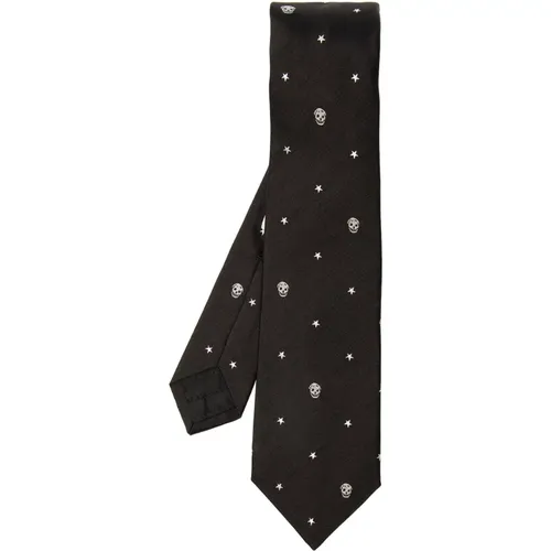 Silk tie , male, Sizes: ONE SIZE - alexander mcqueen - Modalova