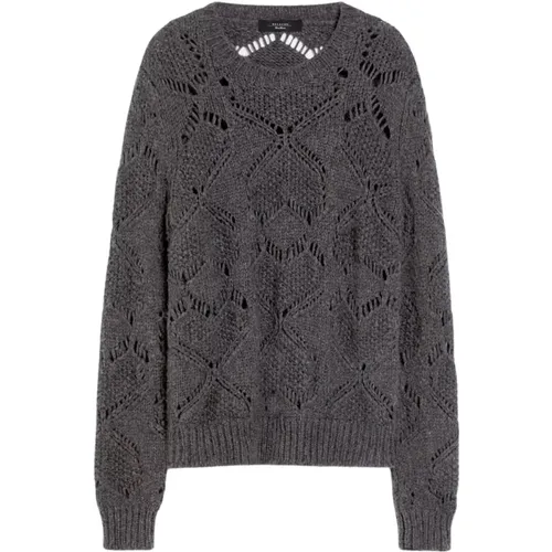 Strickpullover mit Rundhalsausschnitt und Lochmuster - Max Mara Weekend - Modalova