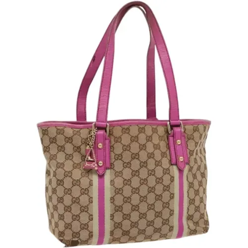 Pre-owned Tote Bags, female, , Size: ONE SIZE Pre-owned Canvas gucci-bags - Gucci Vintage - Modalova