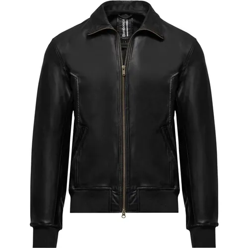 Iconic Leather Jacket Spring Version , male, Sizes: S - BomBoogie - Modalova