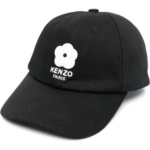 Flower Embroidered Baseball Cap , male, Sizes: ONE SIZE - Kenzo - Modalova