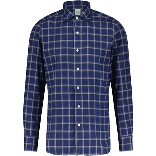 Tokyo Checkered Shirt , male, Sizes: M, 2XL, XL, L - Finamore - Modalova