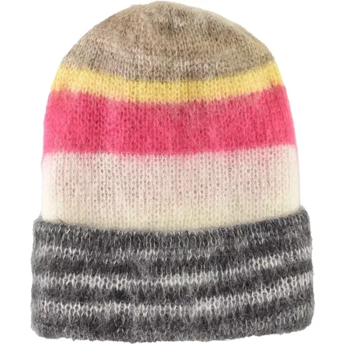 Beanies, female, , Size: ONE SIZE Mohair Wool Blend Knit Hat - Missoni - Modalova