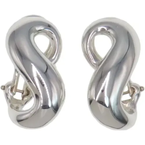 Pre-owned Jewellery, female, , Size: ONE SIZE Pre-owned Silver earrings - Tiffany & Co. Pre-owned - Modalova