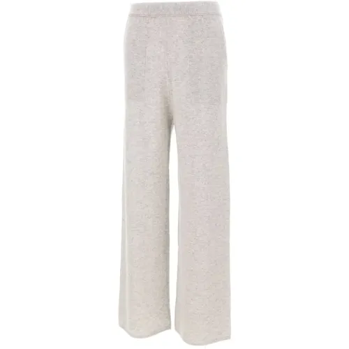 Wool Cashmere Grey Trousers Wide Leg , female, Sizes: M, L, S, XS - Iceberg - Modalova