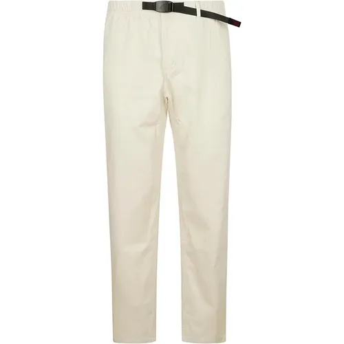 Chinos, male, , Size: XL Ivory Cotton Trousers with Adjustable Drawstring - Gramicci - Modalova