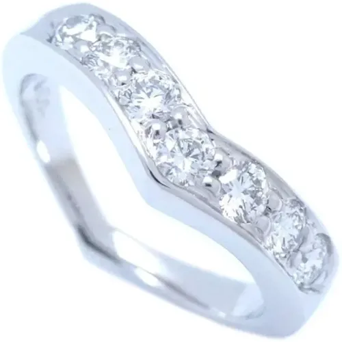 Pre-owned Jewellery, female, , Size: ONE SIZE Pre-owned Platinum rings - Tiffany & Co. Pre-owned - Modalova