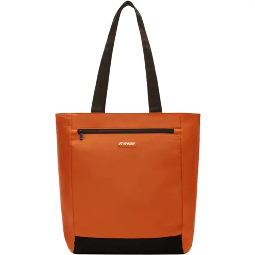 Nylon Bag with Front Pocket , female, Sizes: ONE SIZE - K-way - Modalova