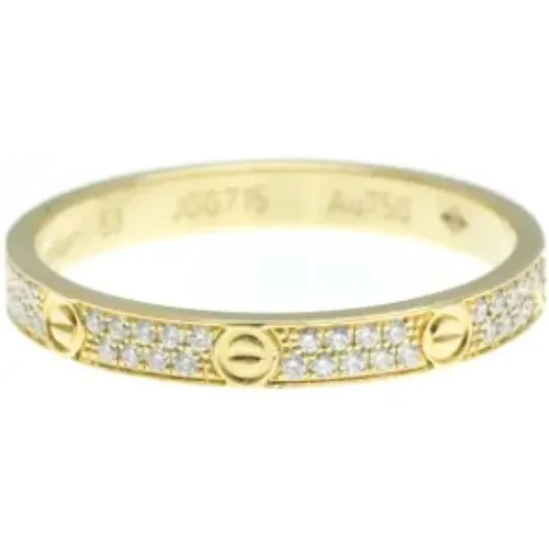 Pre-owned Gold rings , female, Sizes: ONE SIZE - Cartier Vintage - Modalova