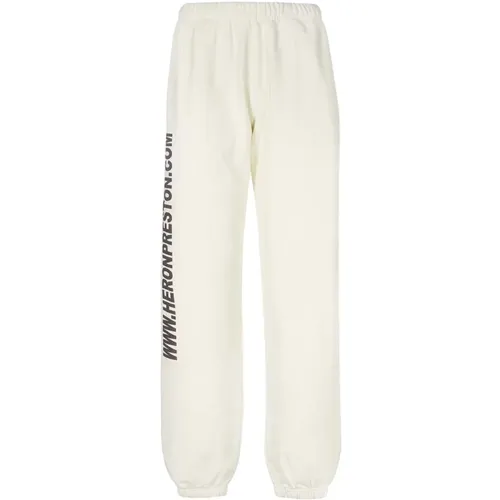 Baumwoll Logo Sweatpants , Damen, Größe: M - Heron Preston - Modalova