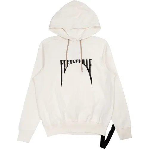 Schwarzer Milk Oversized Hoodie , Herren, Größe: M - Rick Owens - Modalova