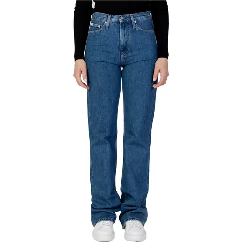 Gerades Jeans , Damen, Größe: W28 L32 - Calvin Klein Jeans - Modalova