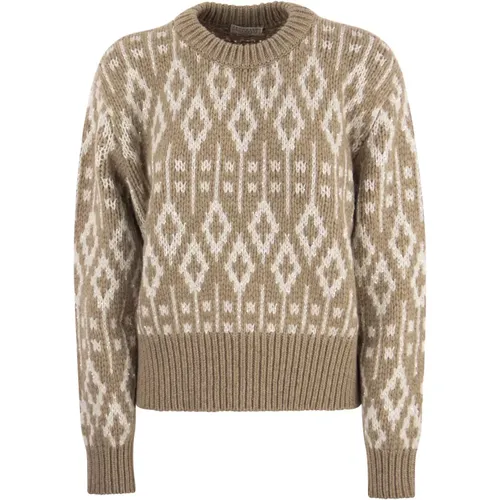 Dazzling Vintage Jacquard Cashmere Sweater - BRUNELLO CUCINELLI - Modalova