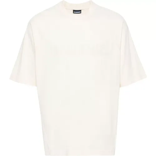 Light Typo T-Shirt , male, Sizes: L, S - Jacquemus - Modalova