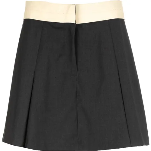 Skirts Grey , female, Sizes: M - ViCOLO - Modalova