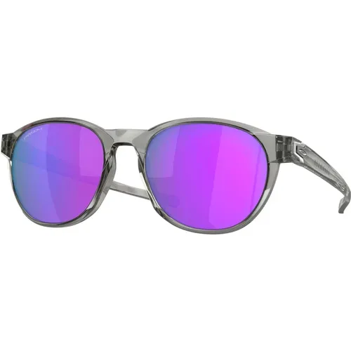Reedmace Sunglasses Grey Ink/Prizm Violet , male, Sizes: 54 MM - Oakley - Modalova