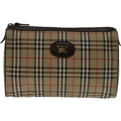 Pre-owned Clutches, female, , Size: ONE SIZE Pre-owned Canvas clutches - Burberry Vintage - Modalova