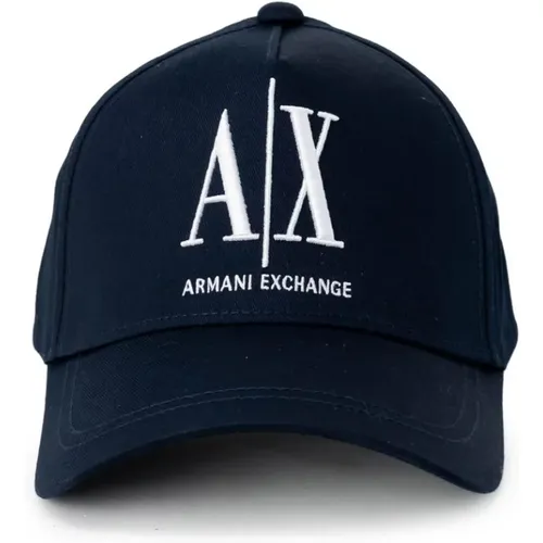 Print Cap for Men , male, Sizes: ONE SIZE - Armani Exchange - Modalova