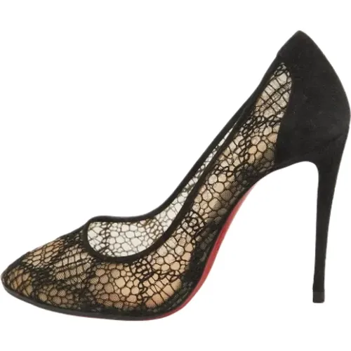 Pre-owned Lace heels , female, Sizes: 3 UK - Christian Louboutin Pre-owned - Modalova