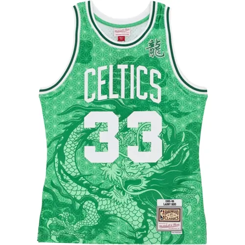 Larry Bird Basketball Tank Top , Herren, Größe: S - Mitchell & Ness - Modalova