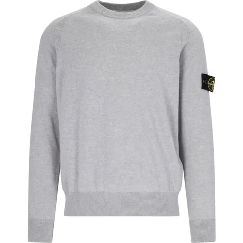 Geelong Wool Raglan Knitwear , male, Sizes: M, L - Stone Island - Modalova