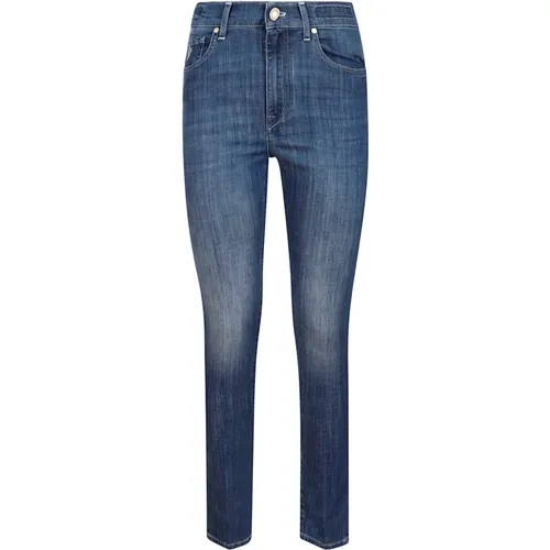 High Waist Slim Fit Jeans , Damen, Größe: W26 - Hand Picked - Modalova