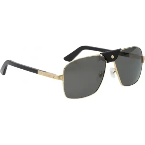 Pre-owned Accessories, female, , Size: ONE SIZE Pre-owned Fabric sunglasses - Cartier Vintage - Modalova