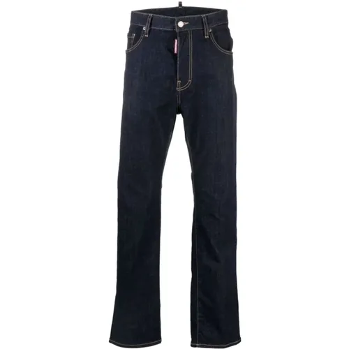 Indigo Slim-Leg Denim Jeans , Herren, Größe: XL - Dsquared2 - Modalova