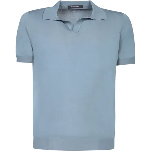 Cotton Polo Shirt Classic Style , male, Sizes: M - Tagliatore - Modalova