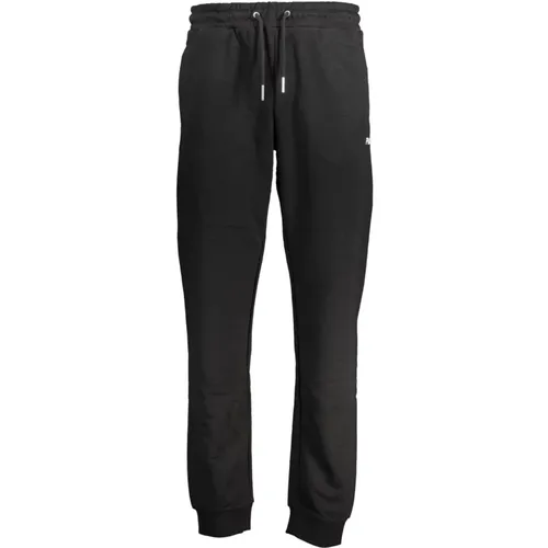 Sportliche Schwarze Herren-Sweatpants mit Stickerei , Herren, Größe: L - Fila - Modalova