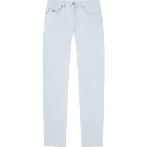 Hellblaue Slim Fit Stretch Jeans , Herren, Größe: W32 - Versace - Modalova