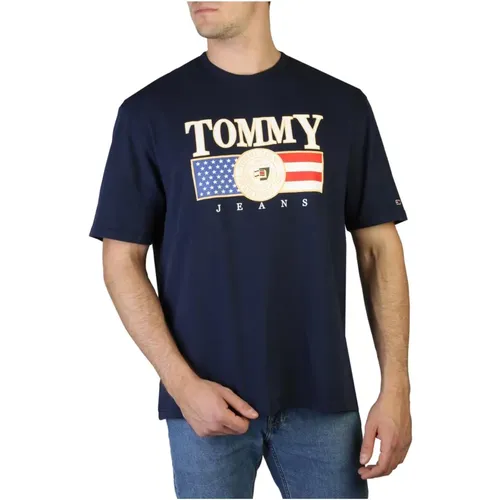 Mens Logo Cotton T-shirt , male, Sizes: S, M - Tommy Hilfiger - Modalova