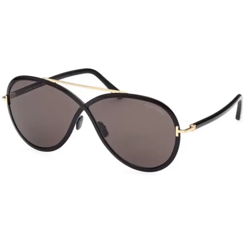 Schwarze Sonnenbrille für den täglichen Gebrauch , Damen, Größe: 65 MM - Tom Ford - Modalova